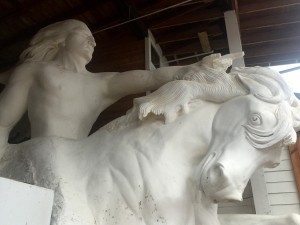 After a day on the road, we decided to stop off and see the Crazy Horse Monument. It was so foggy, we never did see the statue, but we really enjoyed learning the story of the sculptor, Korczak, and the family who keeps his dream alive.