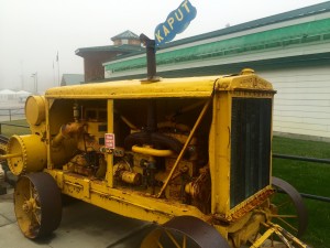 This was the original compressor he used for carving. It routinely broke down, requiring him to go up and down hundreds of stairs per day just to keep it running.