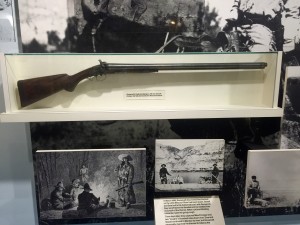 Off course, Roosevelt was an avid hunter, as well as a conservationist. I have to say, I have never seen a triple barrel rifle before. 