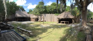 Reconstruction of an Uzita Indian village that de Soto occupied when they first landed in Tampa Bay and used as their base camp. It was ultimately abandoned as de Soto made his may further inland.