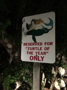 Off to dinner at Snapper's. Coincidentally, that is where Deb, the kids, and I ate when we passed through there around 20 years ago! But we didn't have the "Turtle of the Year" parking spot that Valerie and Terry did!